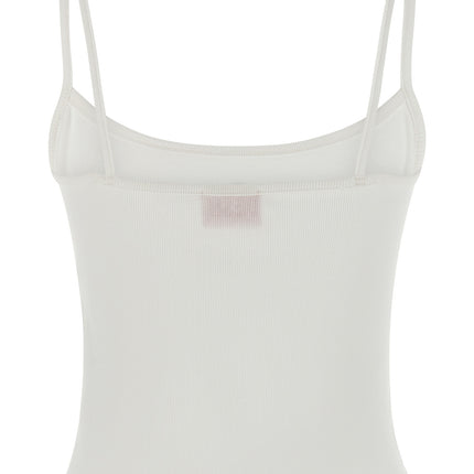 Diesel White Cotton Tank Tops