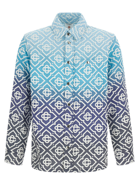 Casablanca Blue Cotton Shell Jacket