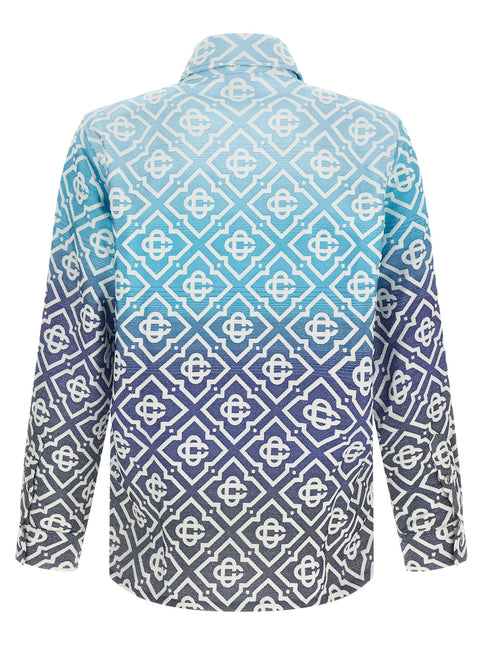 Casablanca Blue Cotton Shell Jacket