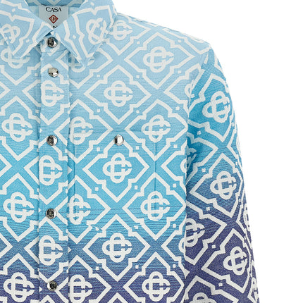 Casablanca Blue Cotton Shell Jacket