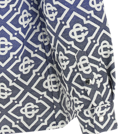 Casablanca Blue Cotton Shell Jacket