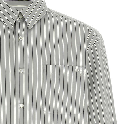 A.P.C. Gray Cotton Blouse