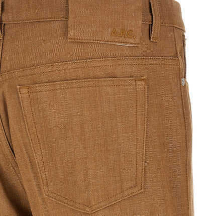 A.P.C. Brown Cotton Jeans Denim