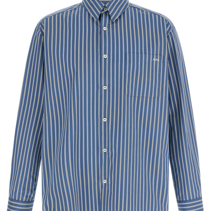 A.P.C. Blue Cotton Blouse