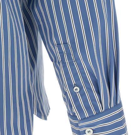 A.P.C. Blue Cotton Blouse
