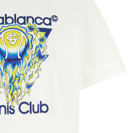 Casablanca White Organic Cotton T-Shirt
