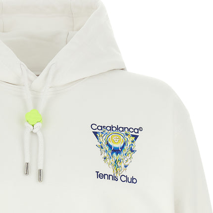 Casablanca White Organic Cotton Sweatshirt