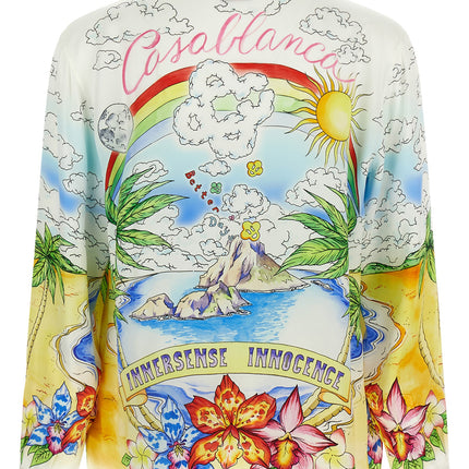 Casablanca Multicolor Silk Blouse