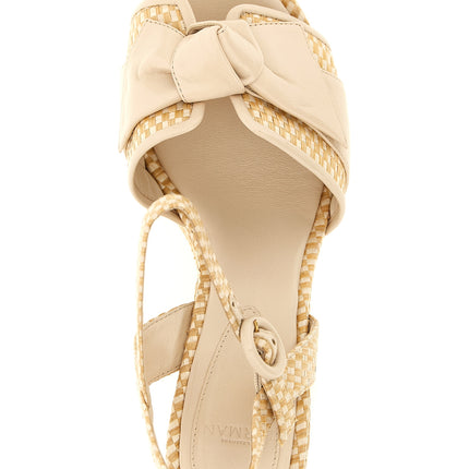 Alexandre Birman Beige Cowhide Stiletto Heel Sandals