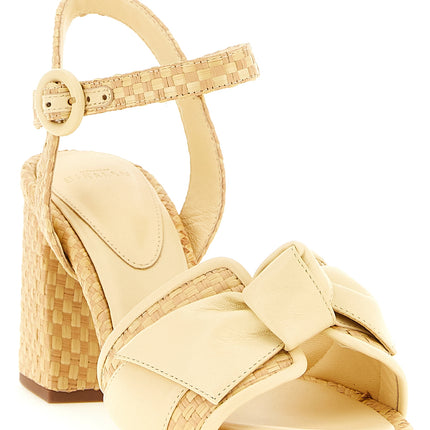 Alexandre Birman Bicolor Cowhide Platform Sandals