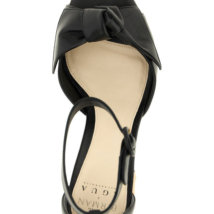 Alexandre Birman Black Cowhide Stiletto Heel Sandals