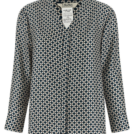 'S Max Mara Blue Silk Blouse