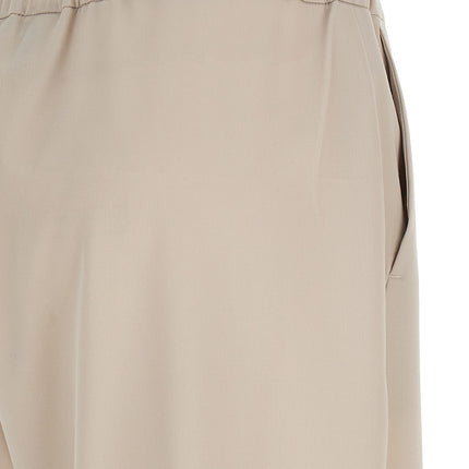 'S Max Mara Beige Virgin Wool Athletic Pants