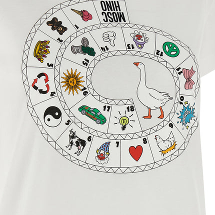 Moschino White Cotton T-Shirt
