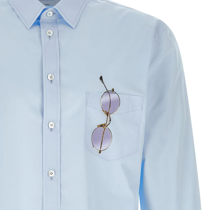 Moschino Blue Cotton Blouse