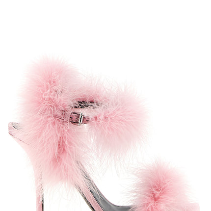 Moschino Multicolor Viscose Stiletto Heel Sandals