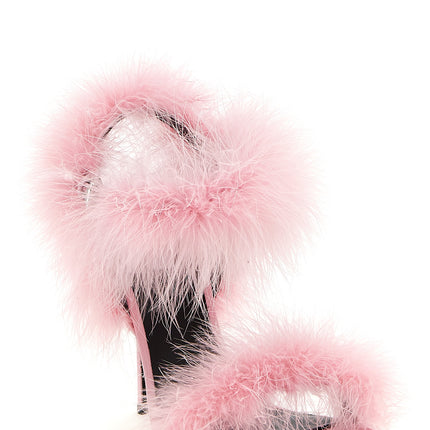 Moschino Multicolor Viscose Stiletto Heel Sandals
