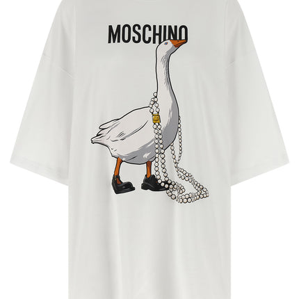 Moschino White Cotton Short Dress