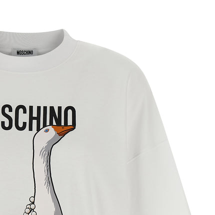 Moschino White Cotton Short Dress