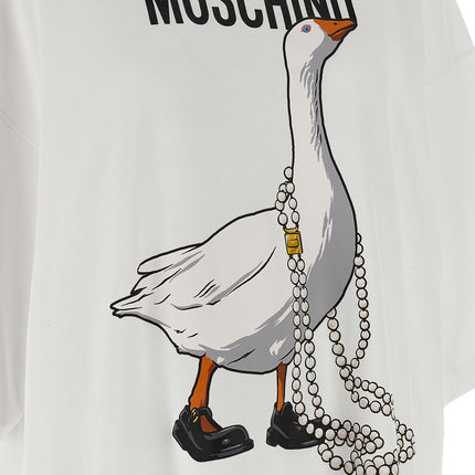 Moschino White Cotton Short Dress