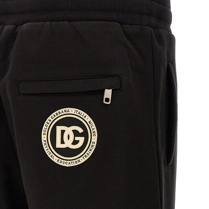 Dolce & Gabbana Black Cotton Joggers (Workout Pants)