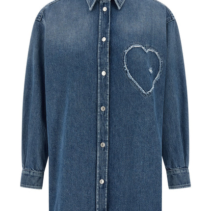 Moschino Blue Cotton Blouse