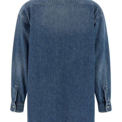 Moschino Blue Cotton Blouse