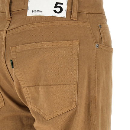 Department 5 Beige Cotton Straight-Leg Jeans