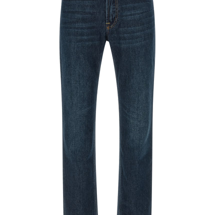Department 5 Blue Cotton Straight-Leg Jeans