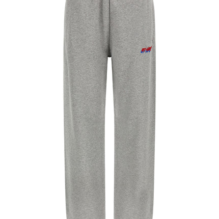 Off-White Gray Cotton Joggers (Workout Pants)
