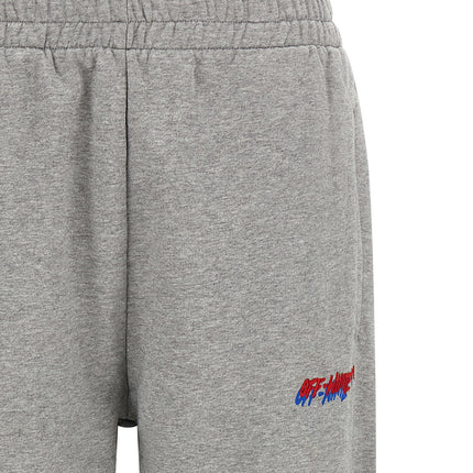 Off-White Gray Cotton Joggers (Workout Pants)