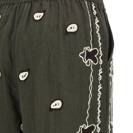P.A.R.O.S.H. Bicolor Linen Casual Pants