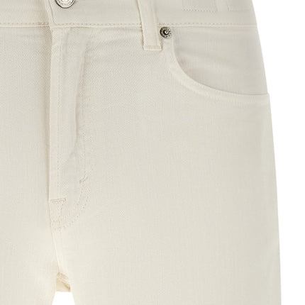 Department 5 White Cotton Straight-Leg Jeans