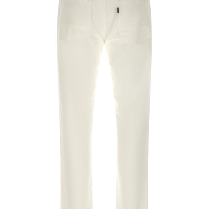 Department 5 White Cotton Straight-Leg Jeans