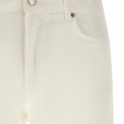 Department 5 White Cotton Straight-Leg Jeans