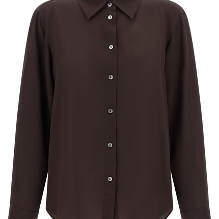 P.A.R.O.S.H. Brown Silk Blouse