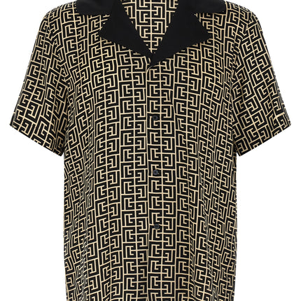 Balmain Bicolor Viscose Blouse