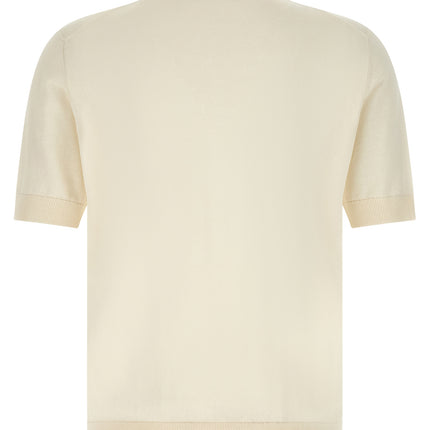 Dolce & Gabbana White Cotton Polo Shirt