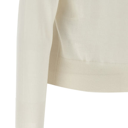 P.A.R.O.S.H. White Wool Cardigan