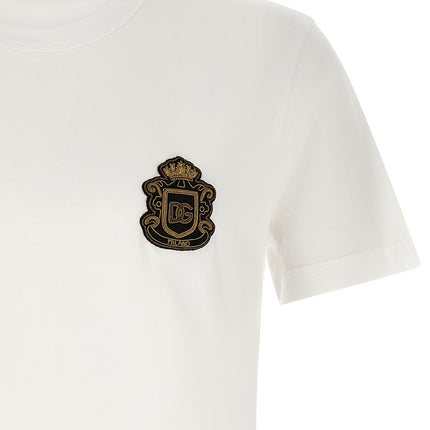 Dolce & Gabbana White Cotton T-Shirt