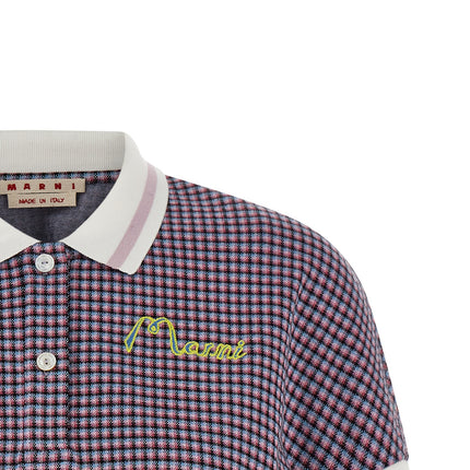 Marni Multicolor Viscose Polo Shirt