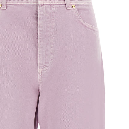 Alberta Ferretti Multicolor Cotton Straight-Leg Jeans