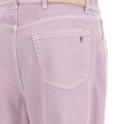 Alberta Ferretti Multicolor Cotton Straight-Leg Jeans