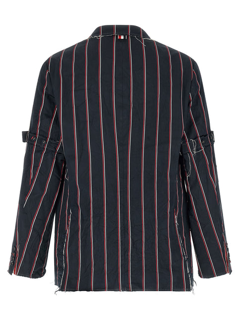 Thom Browne Blue Silk Blazer