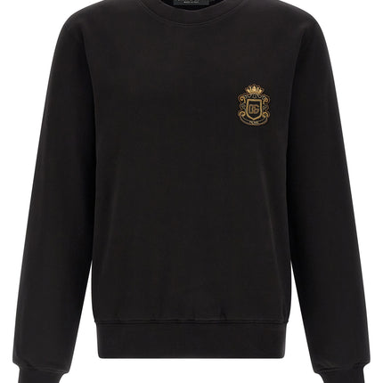 Dolce & Gabbana Black Cotton Sweatshirt