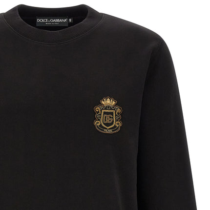 Dolce & Gabbana Black Cotton Sweatshirt