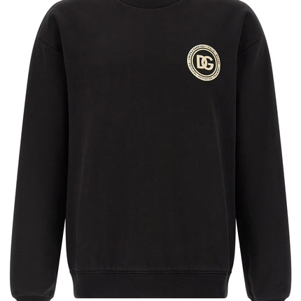 Dolce & Gabbana Black Cotton Sweatshirt