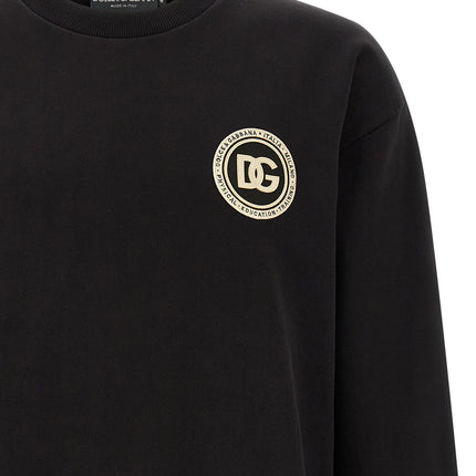 Dolce & Gabbana Black Cotton Sweatshirt