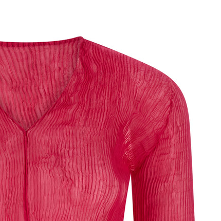 Issey Miyake Fuchsia Polyester Shirt