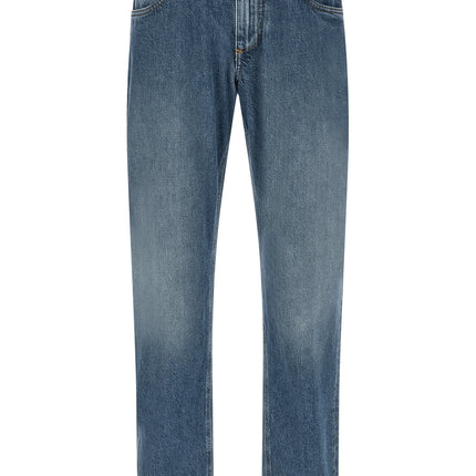 Dolce & Gabbana Blue Cotton Straight-Leg Jeans
